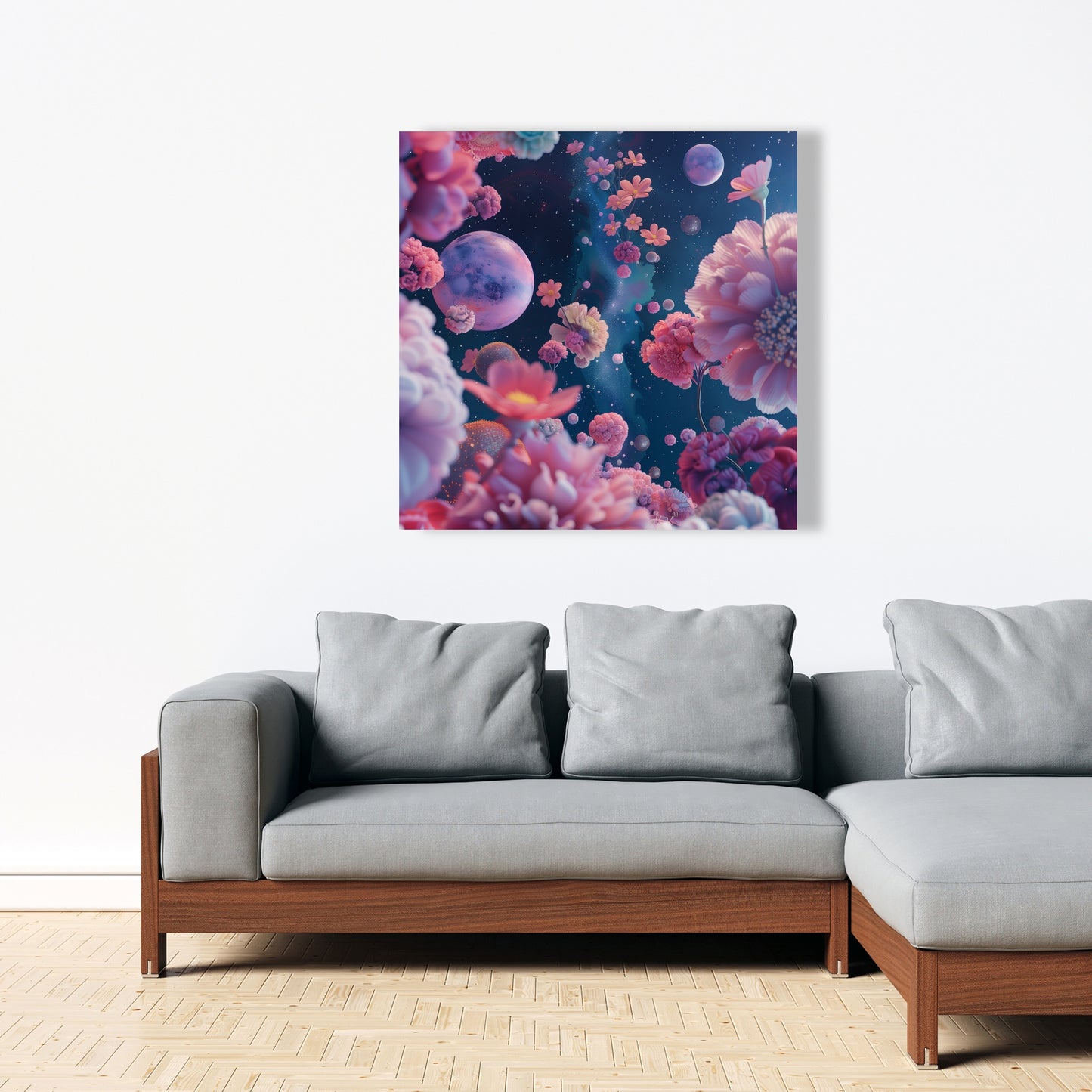 Pink Void - White Canvas for Stylish Home Decor | Art Piece