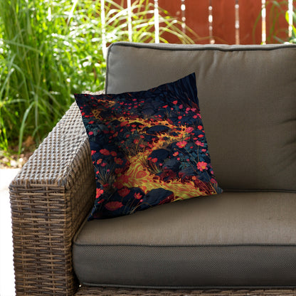Dodging Nature Black Poly Twill Throw Pillow Insert | Home Decor