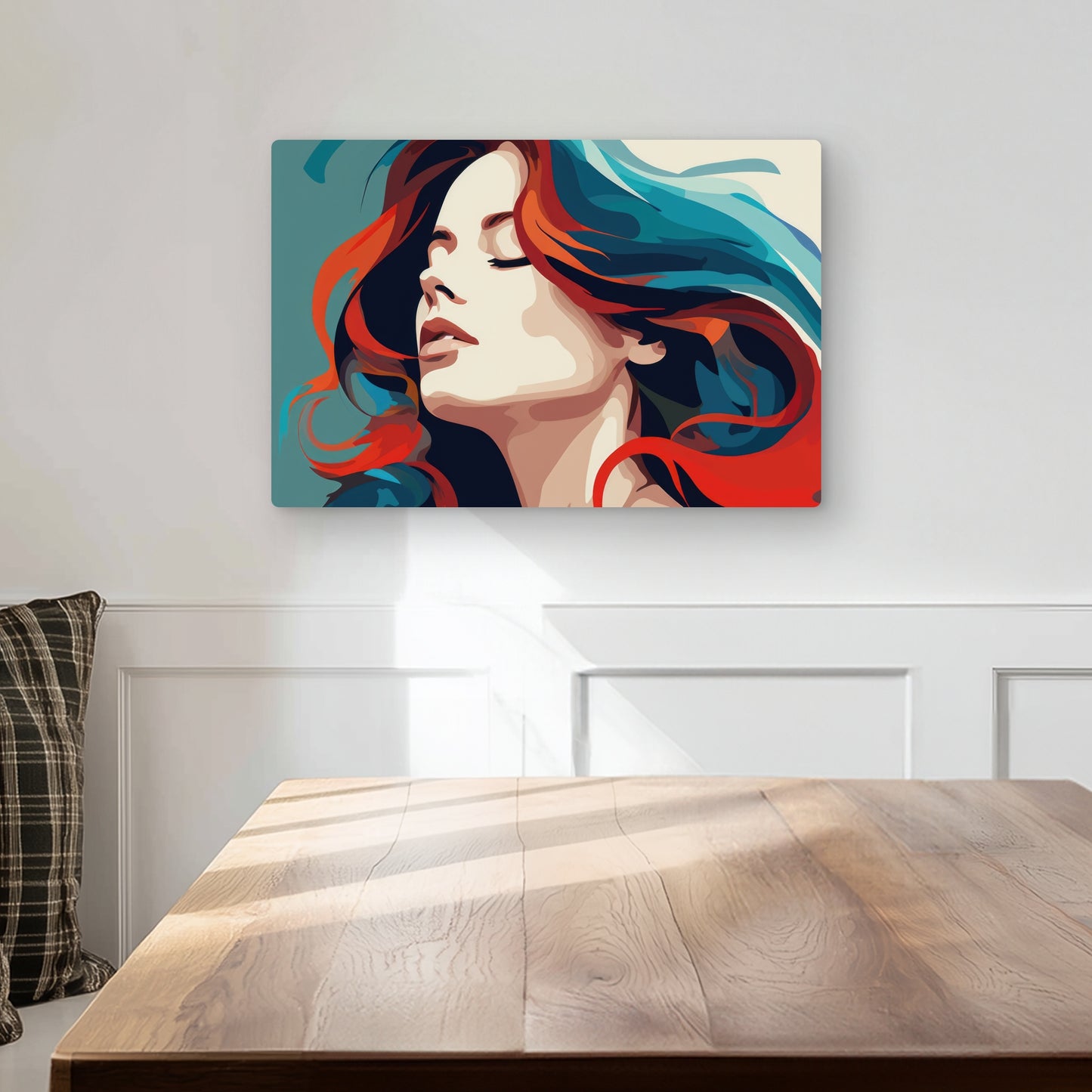 Zen - Turquoise Metal Print for Stylish Home Decor