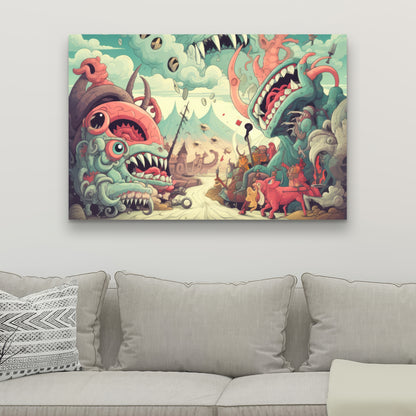 Unimaginable Coral Canvas - Stunning Home Decor Artwork