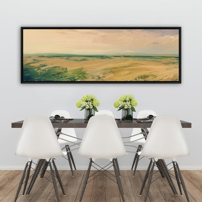 Evening in the field - 36"x36" Framed canvas