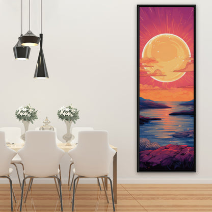 Measure the calm - 36"x36" Framed canvas