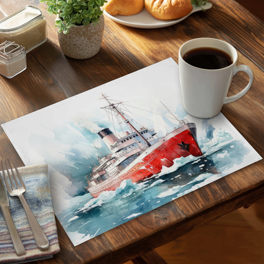 Icebreaker White Polyester Placemat | Elegant Home Decor