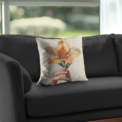 Coussin décoratif Ahold en sergé de polyester - Accessoire de décoration élégant pour la maison