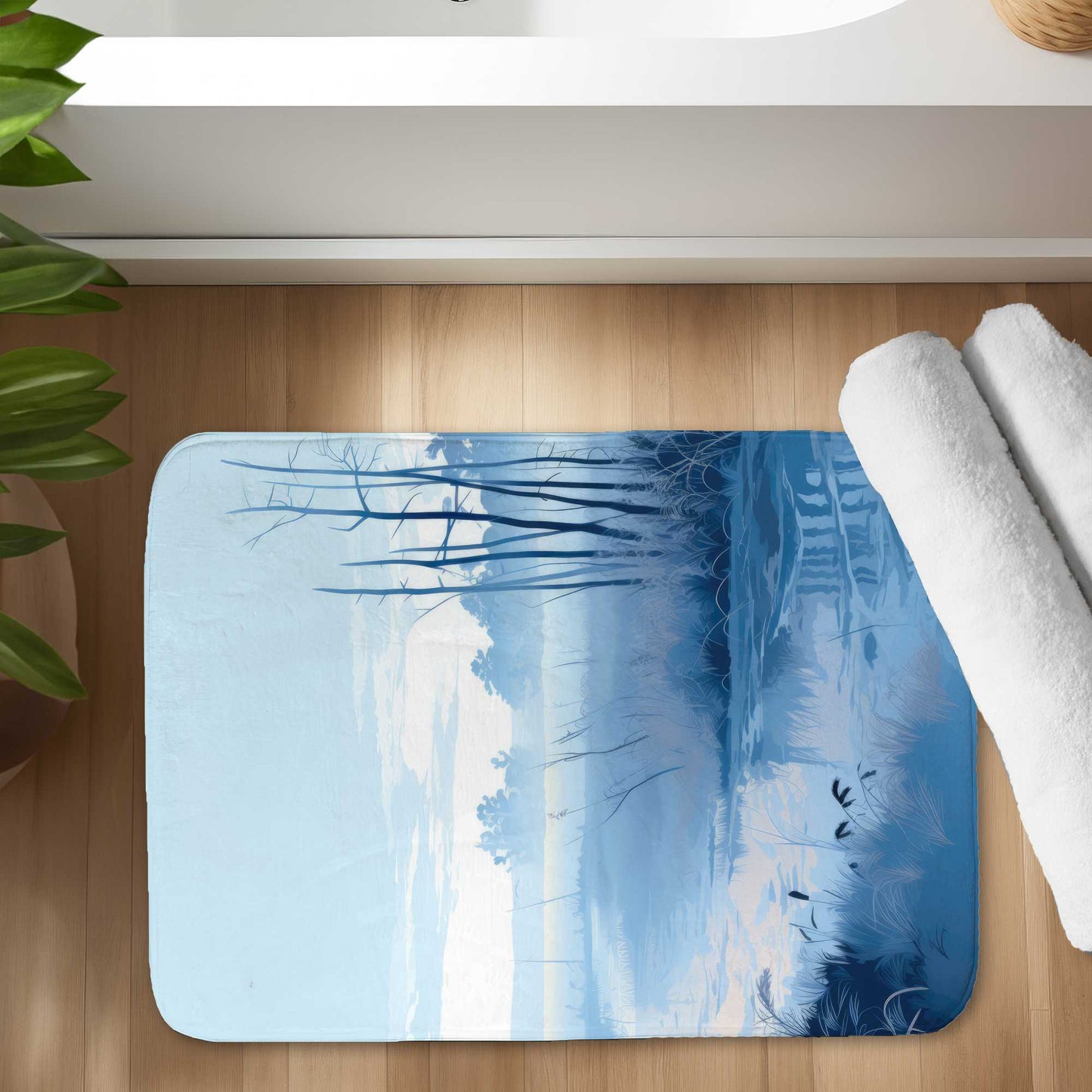 Cold Swamp Bath Mat - Stylish Home Decor for Comfort