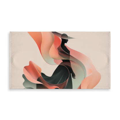 Elegance Black Indoor Outdoor Tablecloth for Home Decor