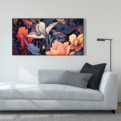 Blooming uninterrupted - 36"x36" Framed canvas