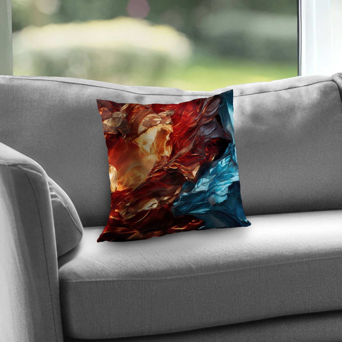 Golden foils - Throw pillow - Print on demand