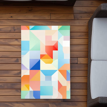 Geometric Cadence Red Outdoor Area Rug | Home Decor Essential