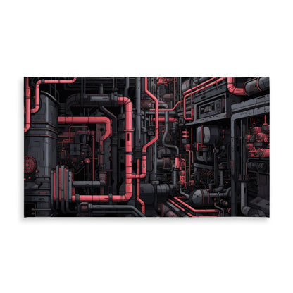 Tubular Nightmare - Black Indoor Outdoor Tablecloth | Home Decor