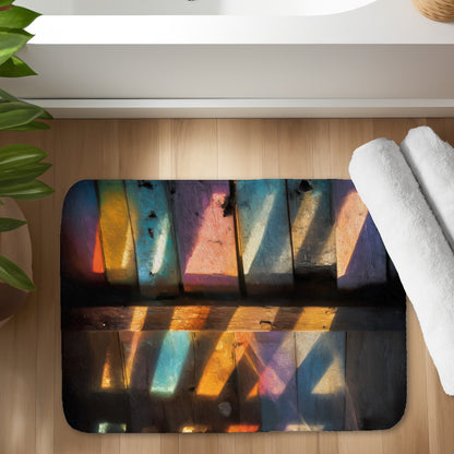 Casting Rainbows Red Bath Mat | Stylish Home Decor Accent