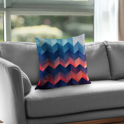 Coussin décoratif Heat Waves en sergé de polyester | Décoration d'intérieur élégante