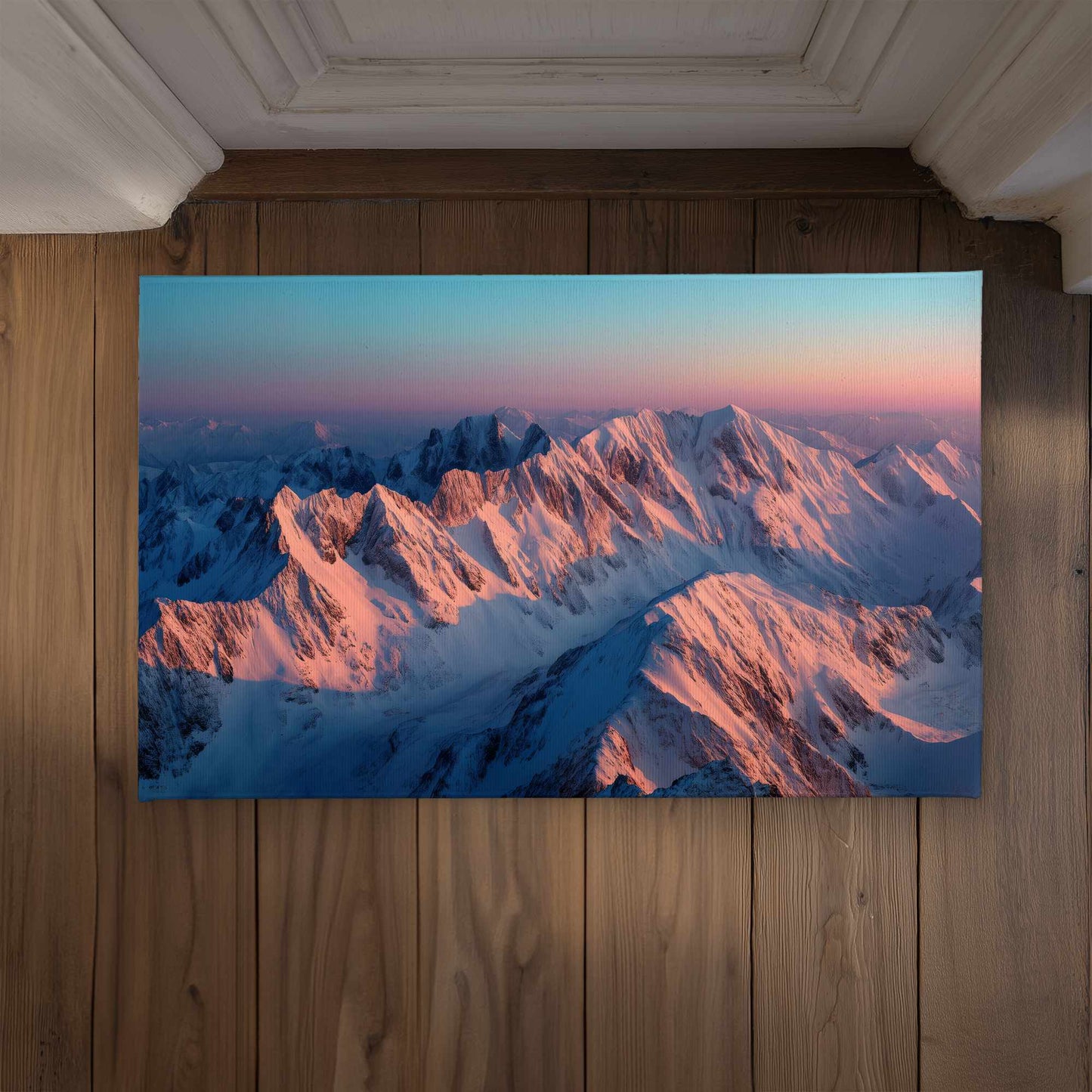 Sunny Peaks Blue Indoor Outdoor Door Mat - Decor Essential