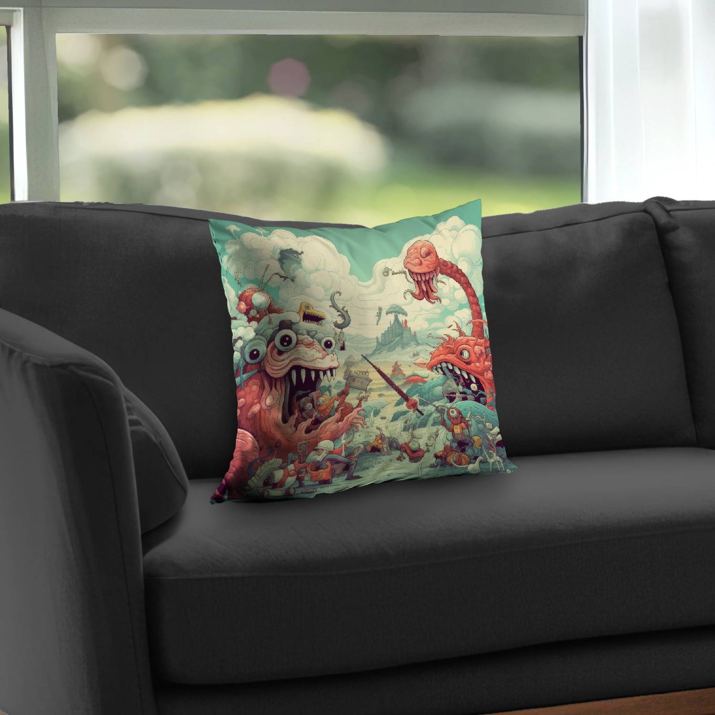 Day of reckoning - Throw pillow - Print on demand