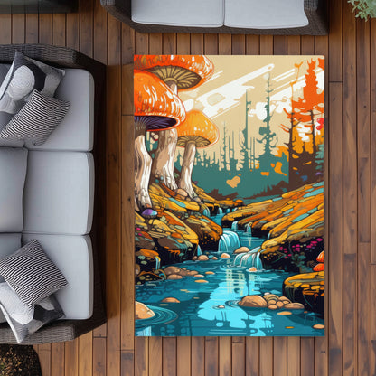 Wisdom Inbound Red Outdoor Area Rug | Home Decor Essentials