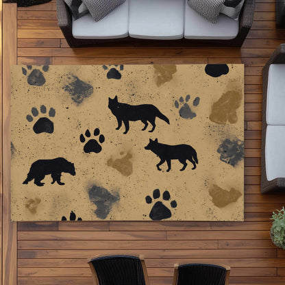 Tapis d'extérieur Wild Tracks Echo | Décoration élégante pour la maison