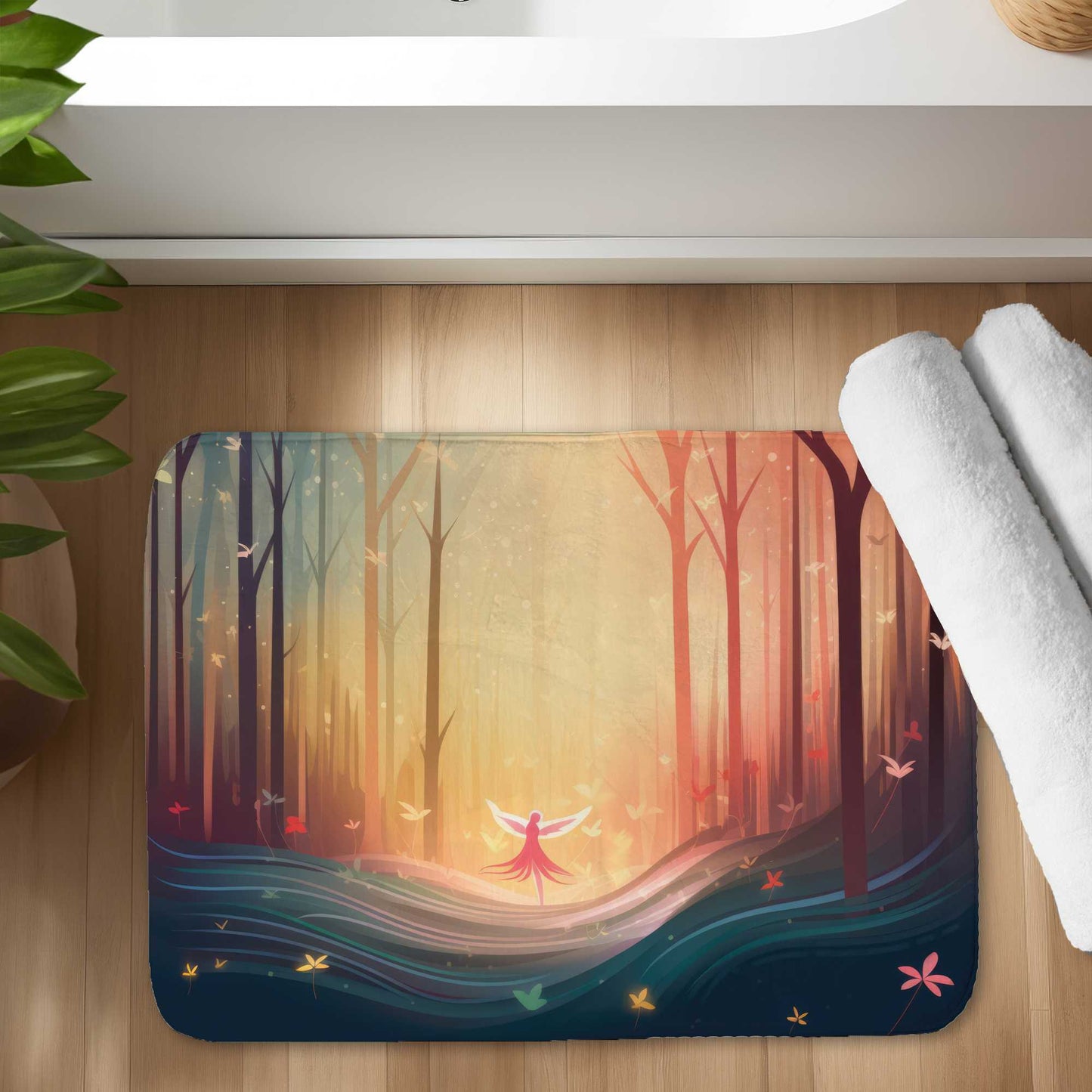 Enchanted Bath Mat | Stylish Home Decor Rug for Bathroom