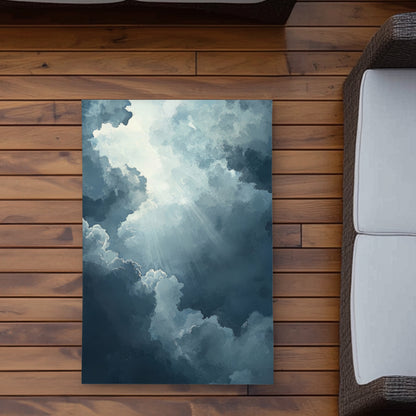 Afterglow White Outdoor Area Rug | Stylish Home Decor