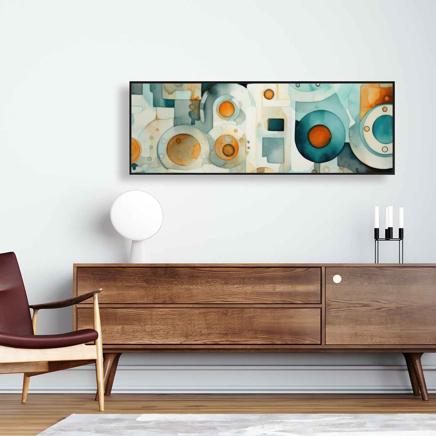 Decomposed porthole - 36"x36" Framed canvas