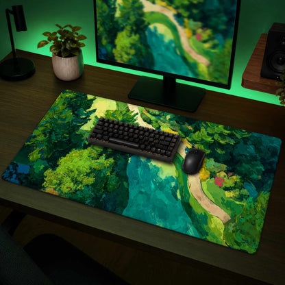 Peaceful course Desk Mat - Stylish Home Decor for Workspaces