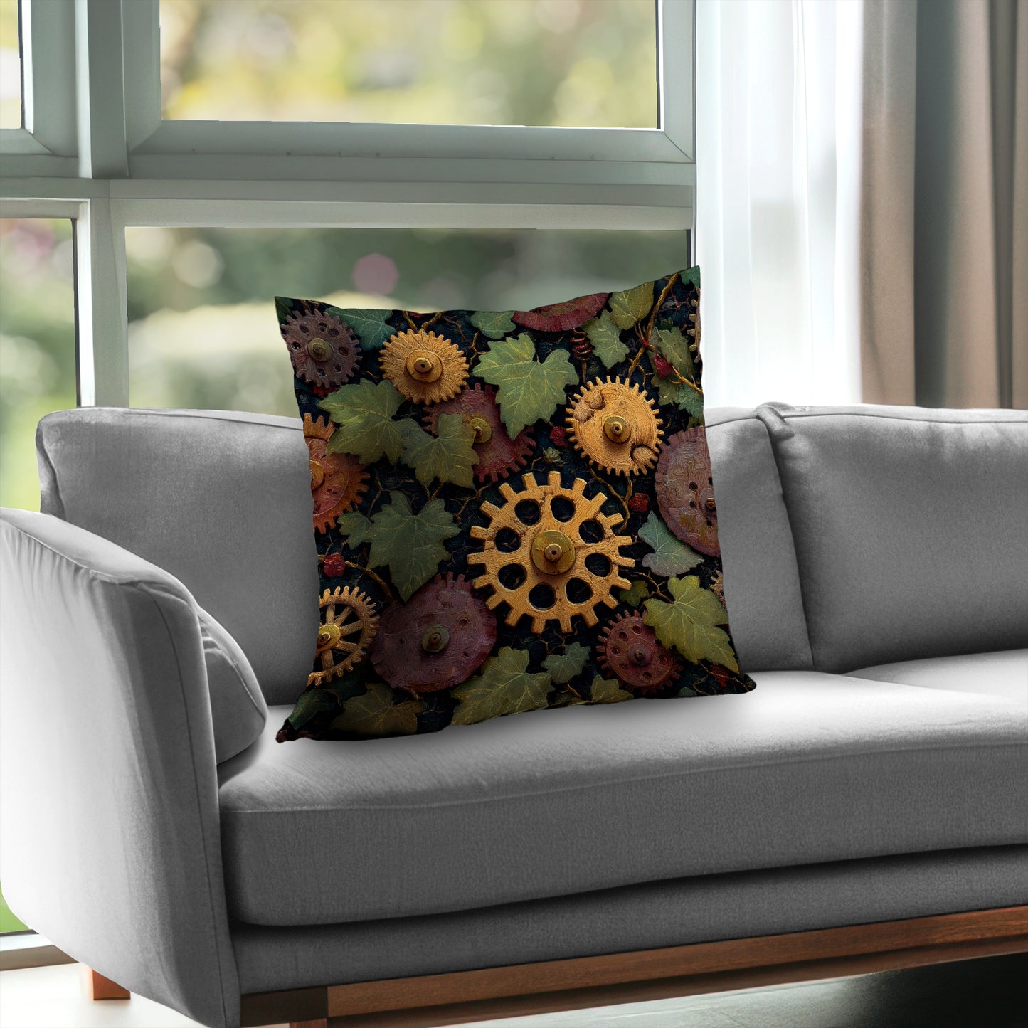 Nature punk Poly Twill Throw Pillow - Stylish Home Decor