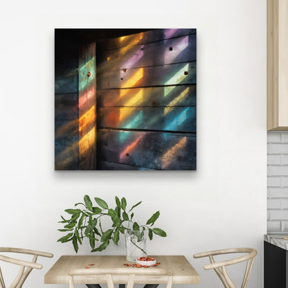 Rainbow Glint - Green Canvas for Home Decor | Vibrant Art