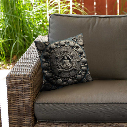 Spiritual Peace Poly Twill Throw Pillow | Home Decor Accent