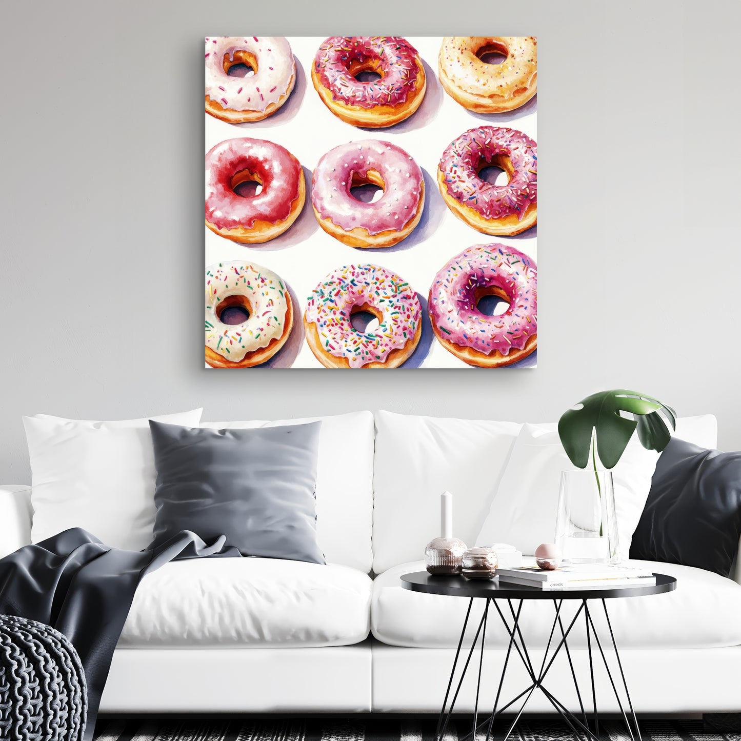 Yummy Pink Canvas Art - Stylish Home Decor for Any Room