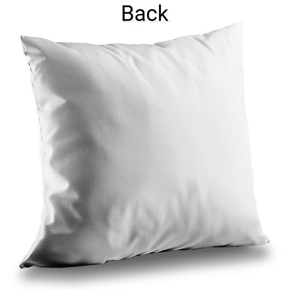 Coussin décoratif en sergé de polyester blanc pur | Décoration d'intérieur élégante