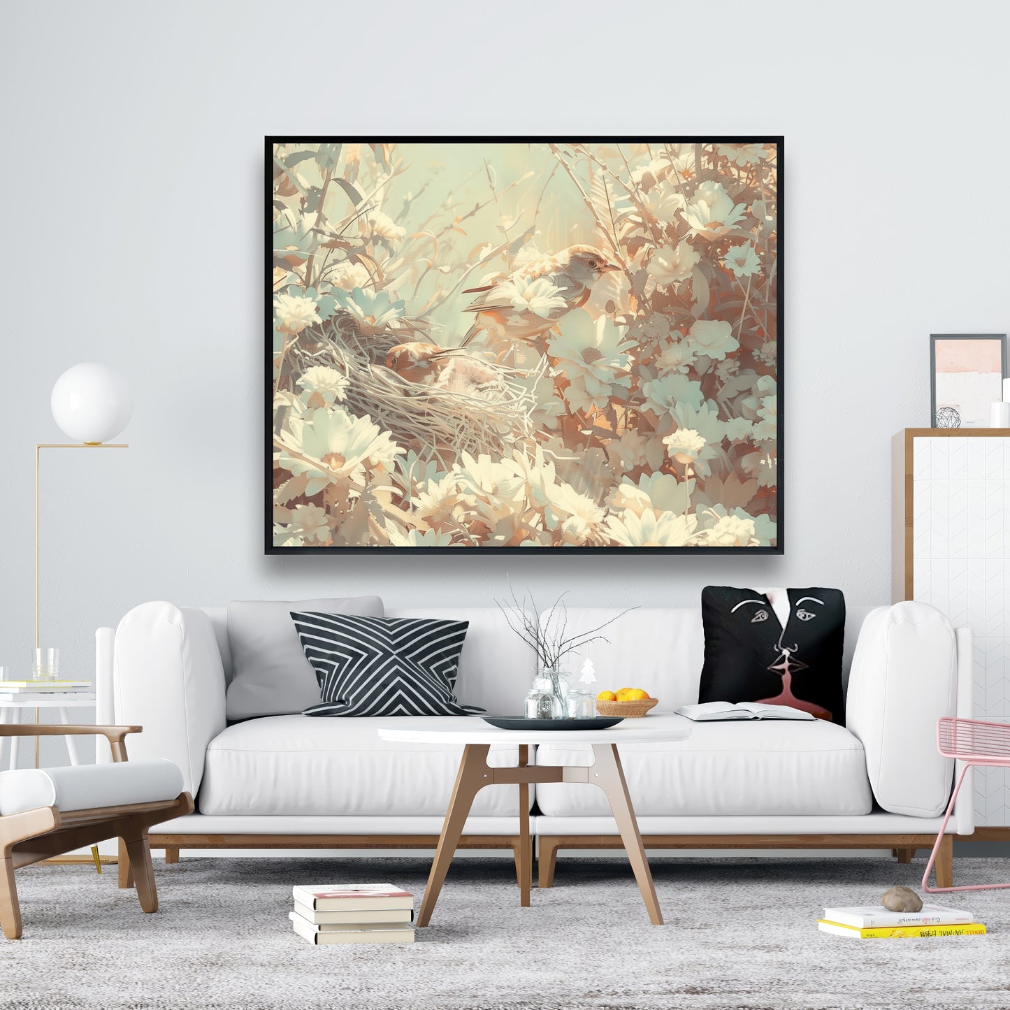 The nest - 24"x24" Framed canvas