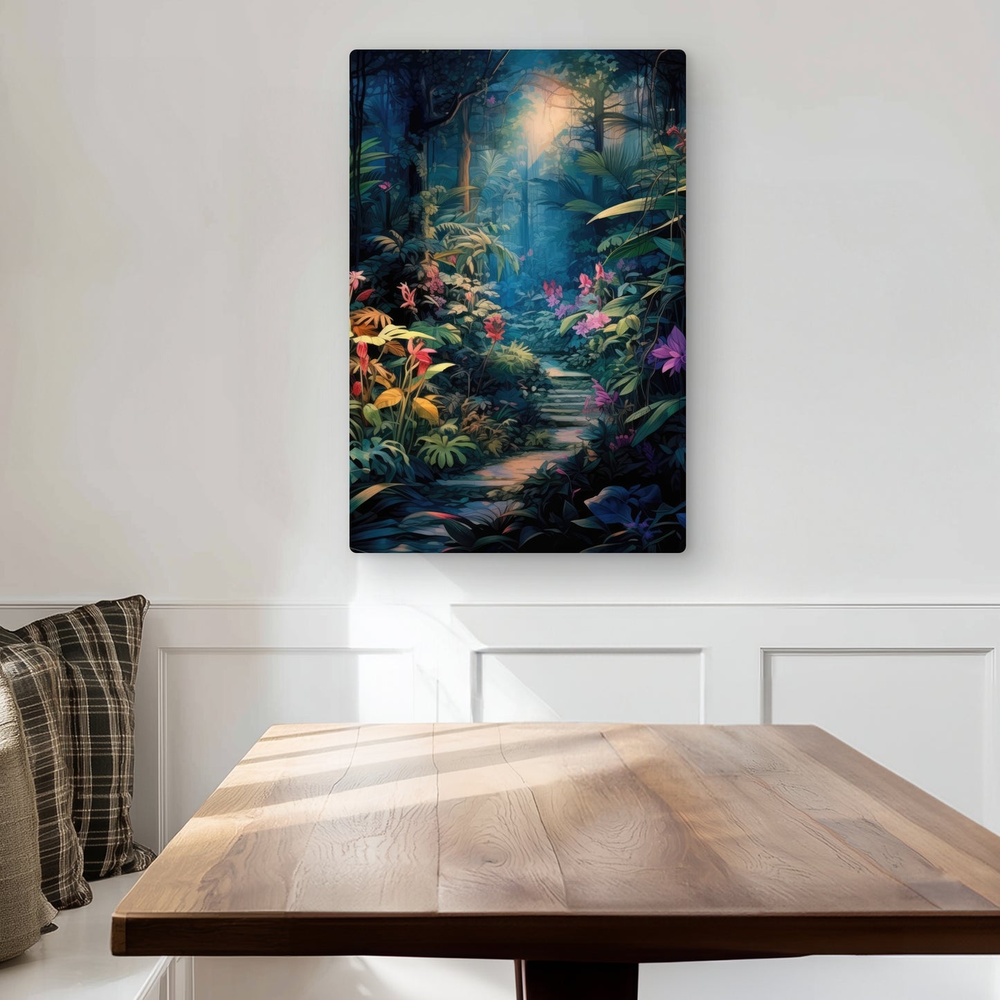 Against all odds - Green Metal Print for Home Decor