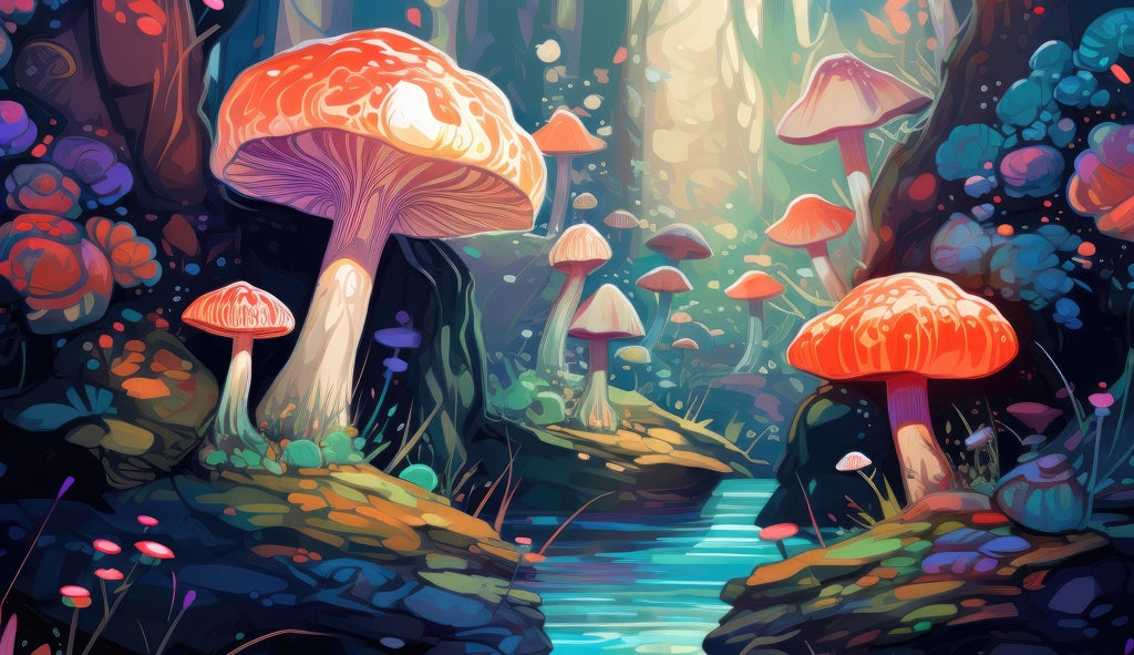 Whimsical Forest Turquoise Tablecloth | Indoor Outdoor Decor