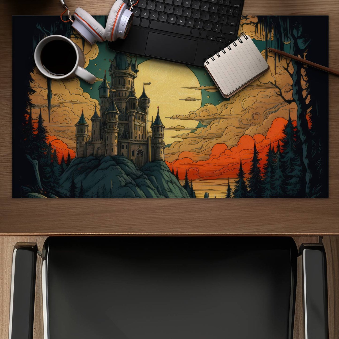 Haunted lands - Desk mat - Print on demand