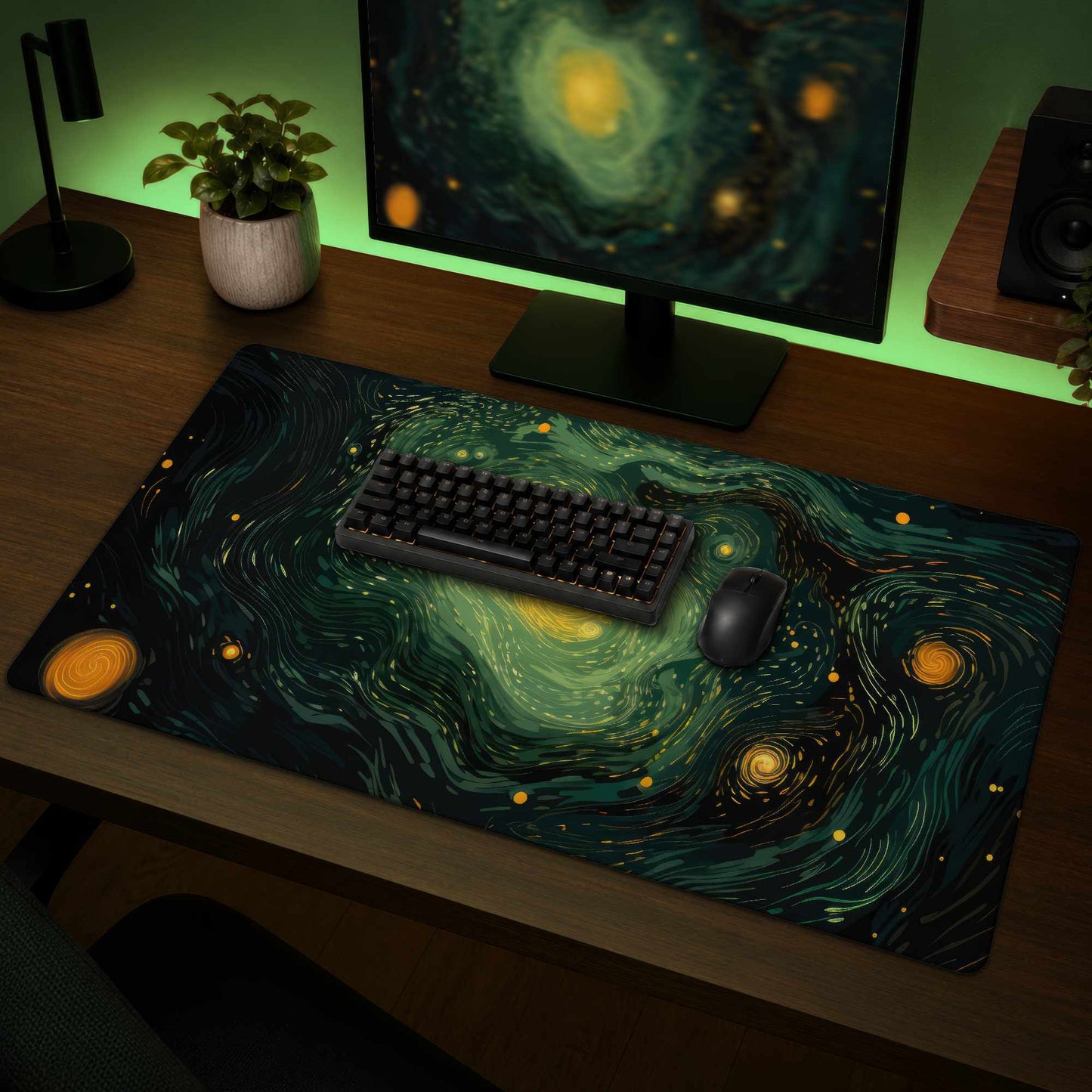 Tapis de jeu Illuminé dans l'espace - Tapis élégant pour la décoration intérieure