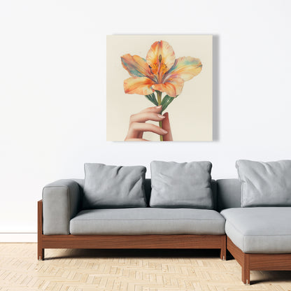 Ahold Orange Canvas for Home Decor - Vibrant Wall Art