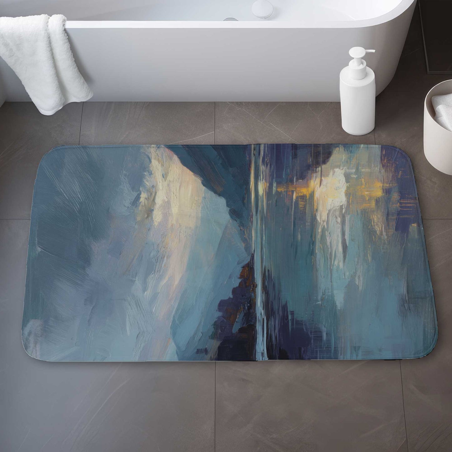 Obscure Bath Mat - Stylish Home Decor Rug for Bathrooms