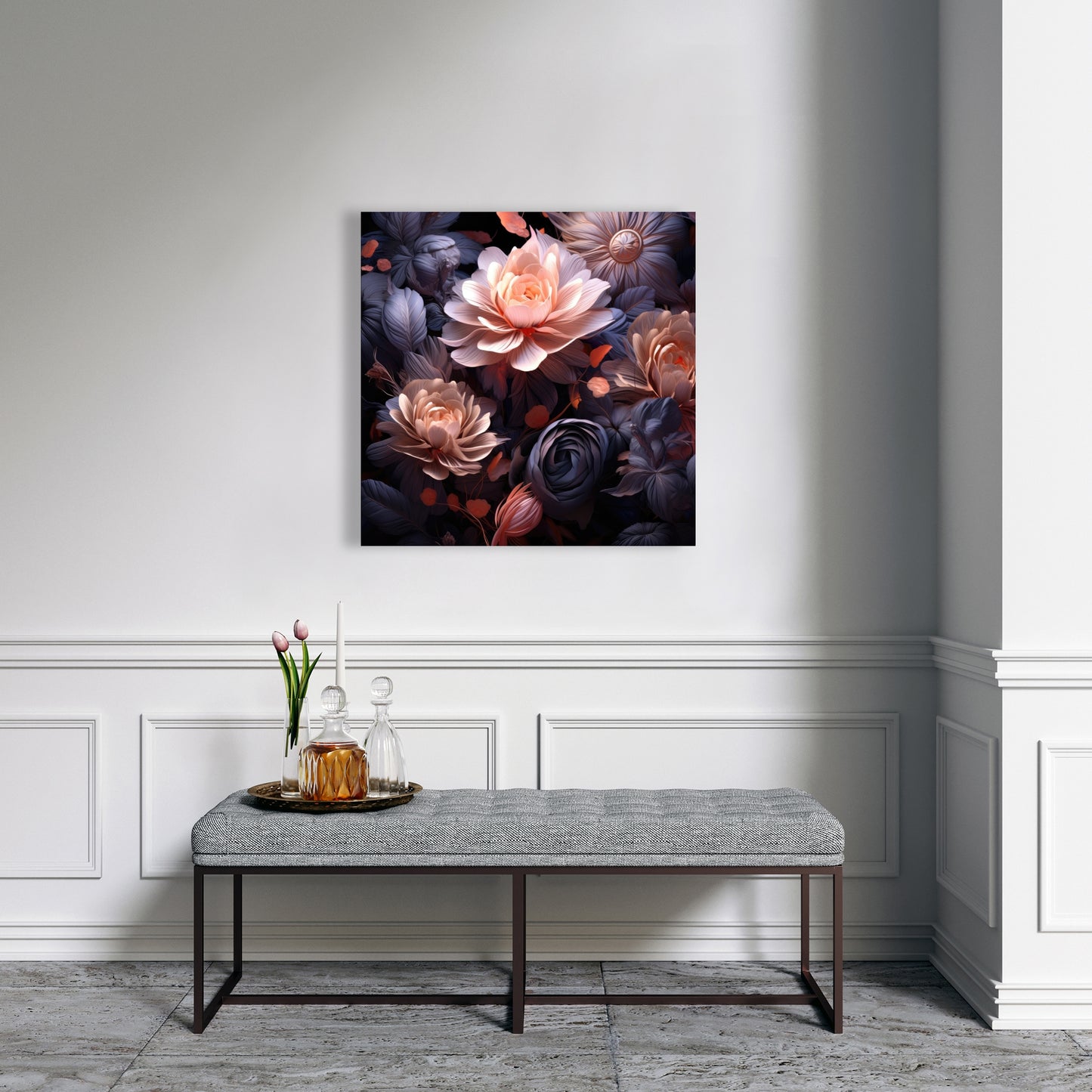 Sublime Light - White Canvas Art for Elegant Home Decor