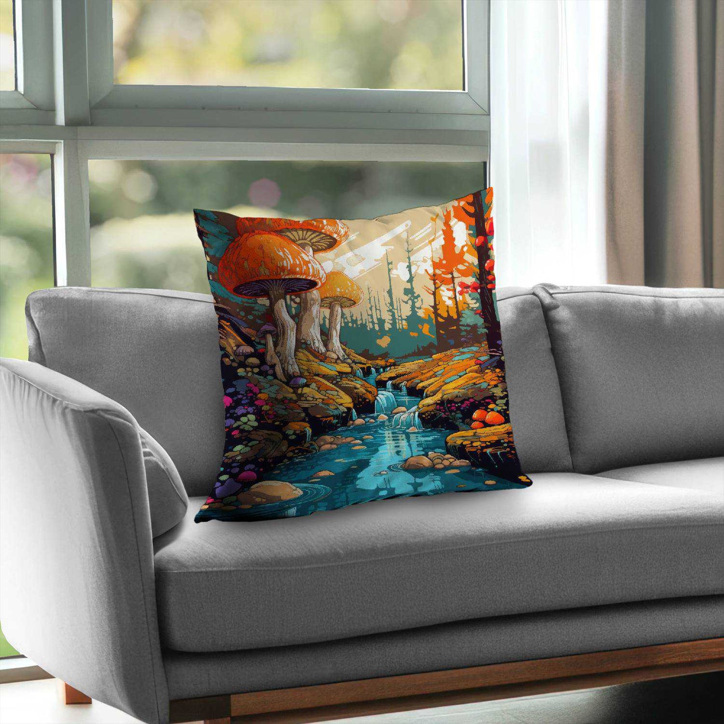 Coussin décoratif en sergé de polyester Wisdom Inbound | Décoration d'intérieur élégante