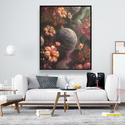 Flower space - 36"x36" Framed canvas