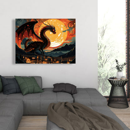 Imminent destruction - 32"x32" Canvas