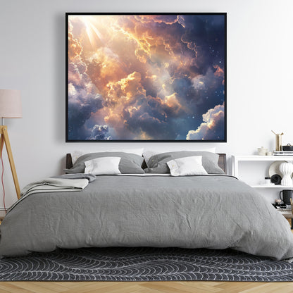 Piercing light - 36"x36" Framed canvas
