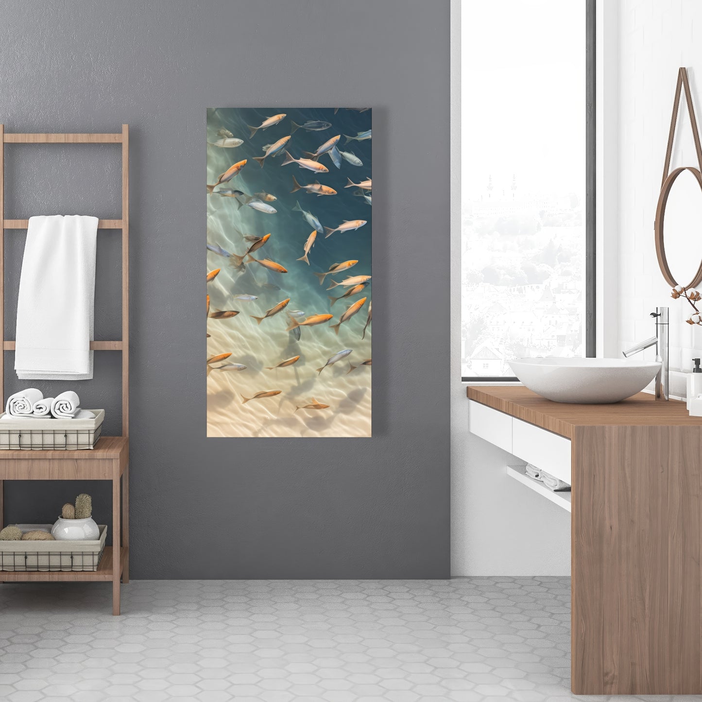 Away from the sand - 32"x32" Canvas