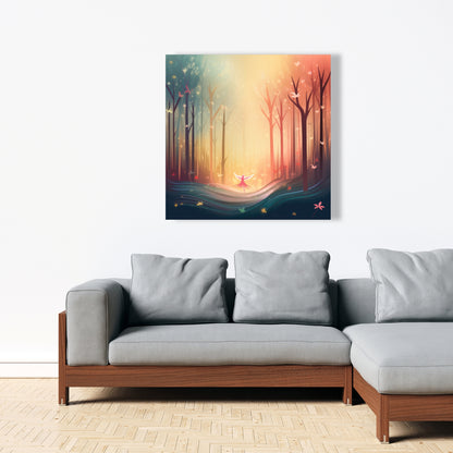 Enchanted Yellow Canvas | Vibrant Home Decor Artwork