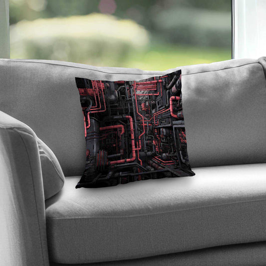 Tubular Nightmare Black Poly Twill Throw Pillow Insert |