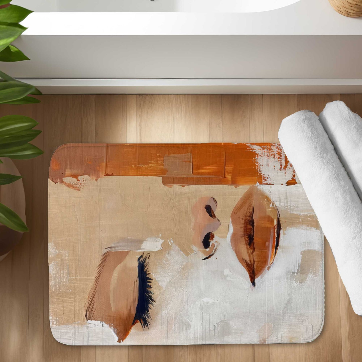 Half Bath Mat - Soft, Stylish Home Decor Rug for Bathrooms