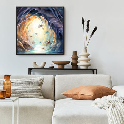 Dire - 36"x36" Framed canvas
