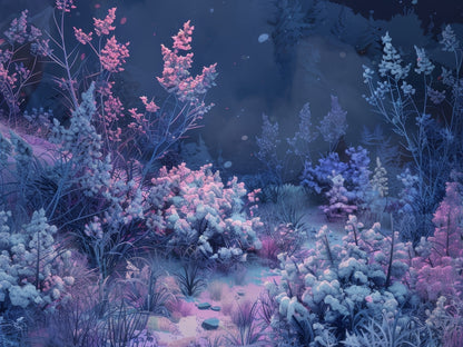 Cold night - 14"x18" Polyester Placemat