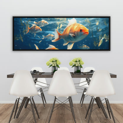 Free Flow - White Framed Canvas for Elegant Home Decor