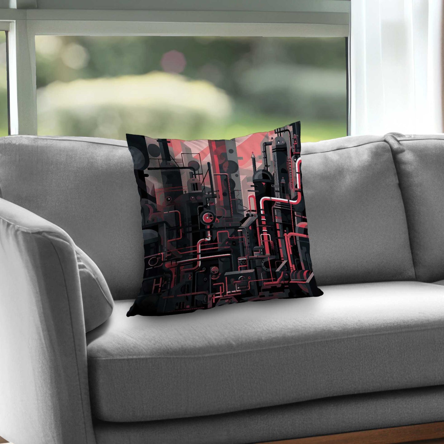 Industrial Empire Poly Twill Throw Pillow - Home Decor