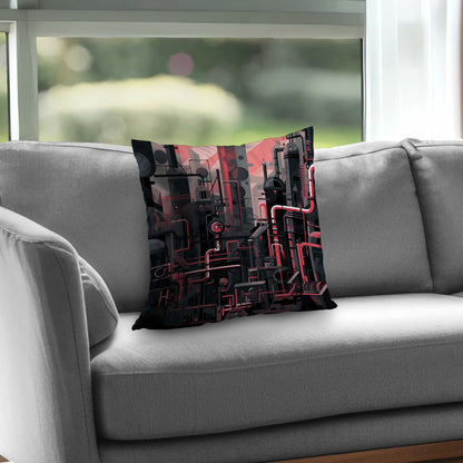 Industrial Empire Poly Twill Throw Pillow - Home Decor